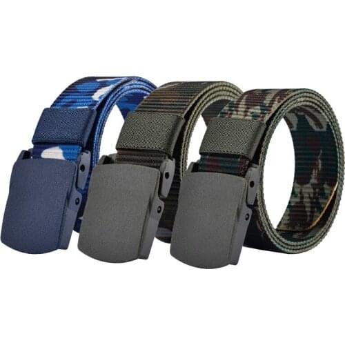 New Camouflage printing Hip-hop version of the trend Casual belts Male and female couple Canvas belt for Jeans NS12