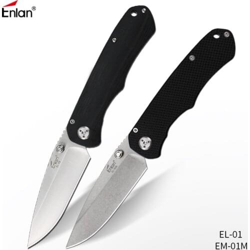 ENLAN 58HRC 8cr13mov Folding Knife Tactical Survival Knives Hunting Camping Blade Military Survival Knifes Pocket Tool