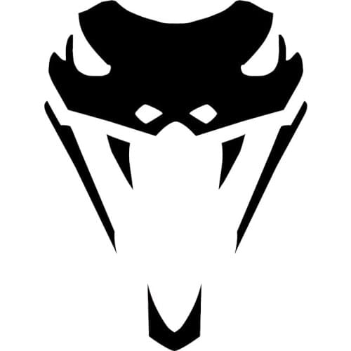 10*13.4CM Viper Snake Head Fashion Car Window Decal Vinyl Reflective Car Stickers Suitcase sticker