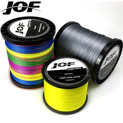 JOF 9 Strands 8 Strands 1000M 500M 300M Super Strong Braided Wire Fishing Line 20-108LB Material Carp Fishing