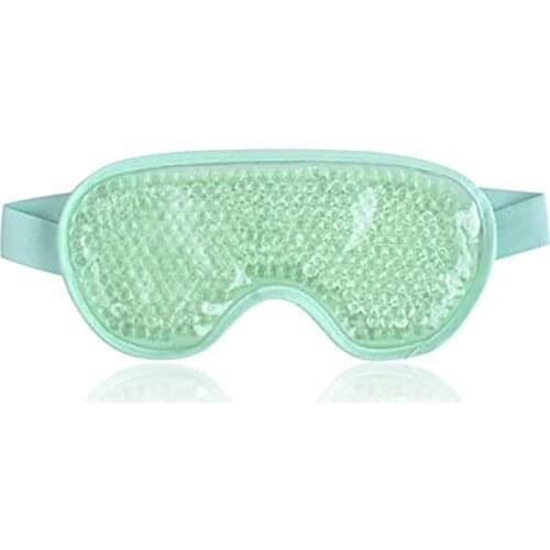 Spot Pvc Gel Ice Mask Summer Lunch Break Sleep Goggles Cold And Hot Compress Eye Mask Ice Pack Light Green