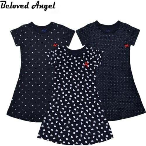 Girls Party Dress Cotton Print Costumes For Teenagers Girl Bowknot Princess Dresses Kids Clothing Children Clothes Baby Vestidos
