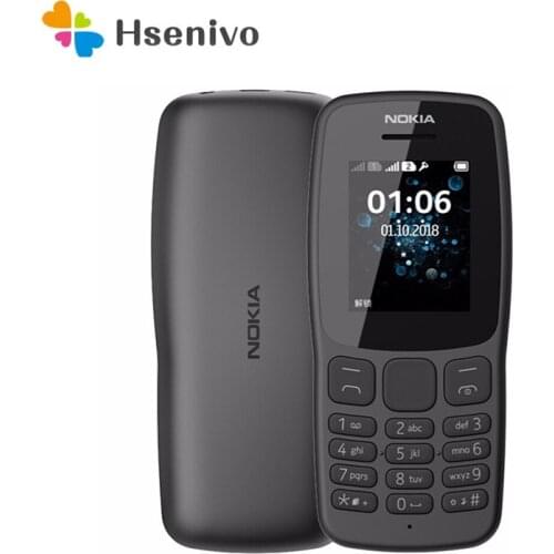 Nokia 106 (2018)Refurbished-Original Nokia 106 Phone Dual card refurbished Black Phone