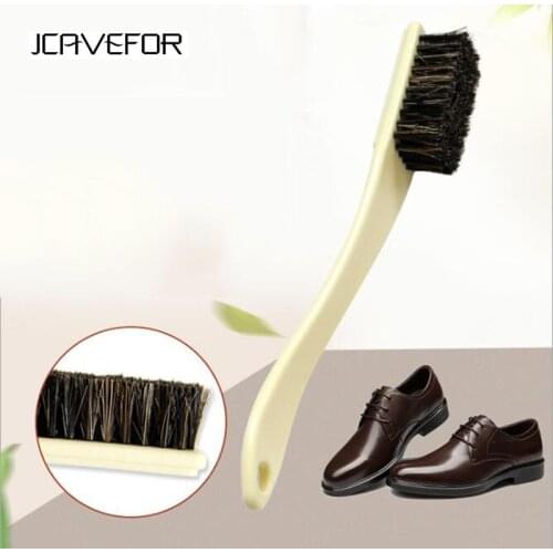 High quality Long Handle Shoe Brushes soft fur Boot Polish Applicator Polish Dauber Shoe Cleaner Hair brush cleaning tools
