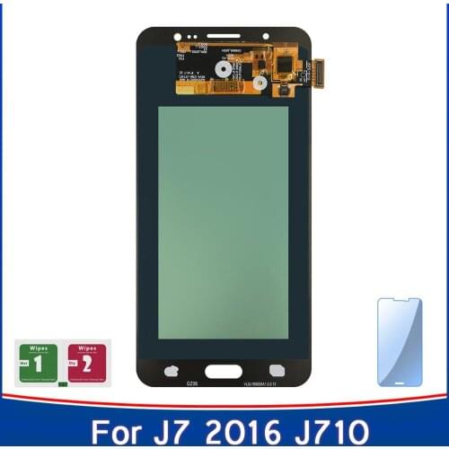 High Quality For Samsung Galaxy J7 2016 J710 J710FN J710F J710M J710Y LCD Display Adjustable Brightness Touch Screen Replacement