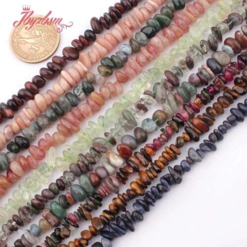 3x6-5x9mm Freeform Agates Jaspers Sunstone Quartz Natural Stone Beads For DIY Necklace Bracelet Jewelry Making 15" Free Shipping