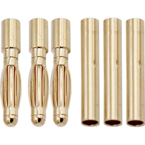 500pair 2.0mm rc connector Plug RC Battery Gold Bullet Banana Connector 20