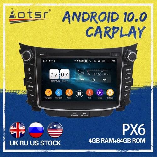 AOTSR Car GPS NAVI For Hyundai I30 Elantra GT 2012-2016 Android 10.0 Car Navigation Touch Screen Octa Core Car Radio Play