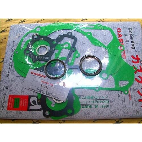 Free Shipping QJ250-H XV250 Motorcycle Motorbike Scooter Piston Rings With Gaskets