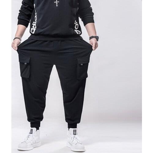 2020 spring Men casual sweatpants sports letter plus size 6XL 7XL big size summer loose sportwear pants simple Stretch trousers