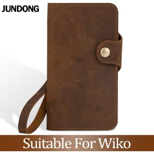 For Wiko Harry 2 View 2 3 Pro Go Jerry 2 3 Lenny 3 4 5 View 2 3 Lite Plus Case Cowhide Wallet crazy horse skin Phone Cover