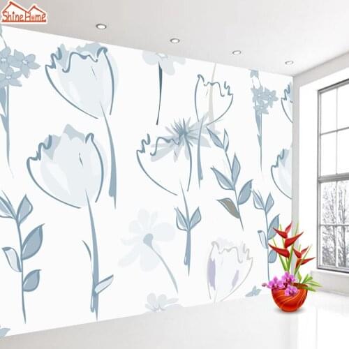 Floral Drawing Wall Paper 3d Papers Home Decor Mural 3d Wallpaper Wallpapers for Living Room Contact Vinyl Murals Rolls Print