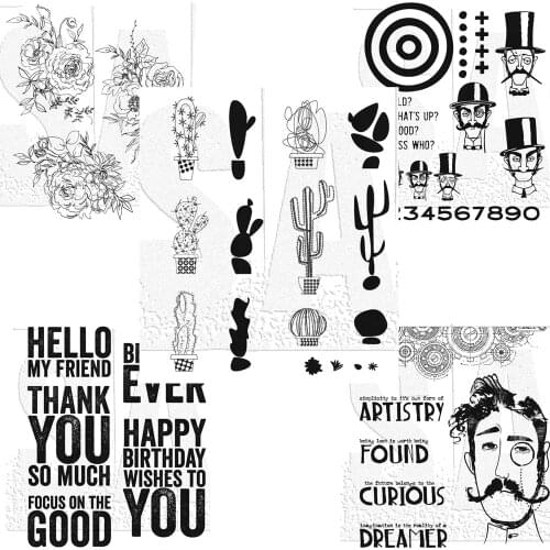 2021 New background Clear Stamp/Seal for DIY scrapbooking/photo album Decorative clear stamp sheets