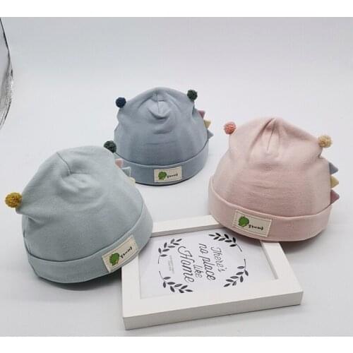 Baby Hat Cute Cotton Hats for Newborns Baby Caps Cartoon Dinosaur Children Kids Born Boy Girls Beanie