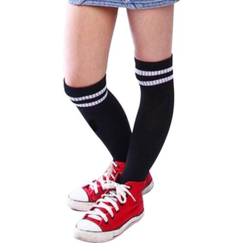 Child Football Socks Non-slip Long Tube Over The Knee Socks Striped Soccer Socks Compression Stockings Outdoor Sports Socks