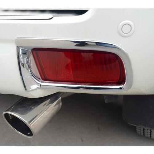 For Toyota Land Cruiser Prado FJ150 FJ 150 2010 -2017 ABS Chrome Rear Fog Light Lamp Cover Trim Frame Decorative Accessory 2pcs