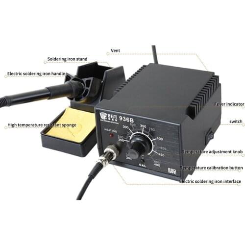 Electric soldering iron soldering station Best 936B adjustable constant temperature mobile phone repair anti-static