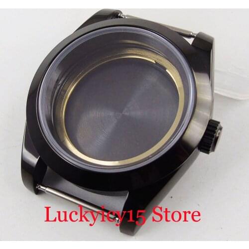 Round PVD Plated 39mm Watch Case with Sapphire Glass Fit MIYOTA Movement
