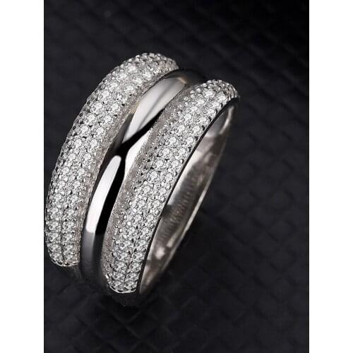 Hot Selling Europe And The United States Luxury Fashion Jewelry S925 Sterling Silver Ring Manufacturers Direct Sales Jewelry