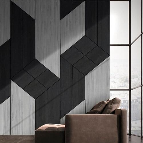 MASAR Modern minimalist geometric custom mural company hotel creative background wallpaper villa background wall paper Simple