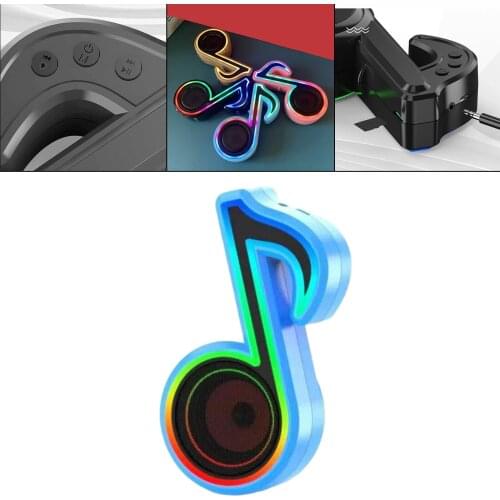 Mini Music Notes Wireless Bluetooth Speaker HiFi Sound Easy Carry Rechargeable Pocket Size