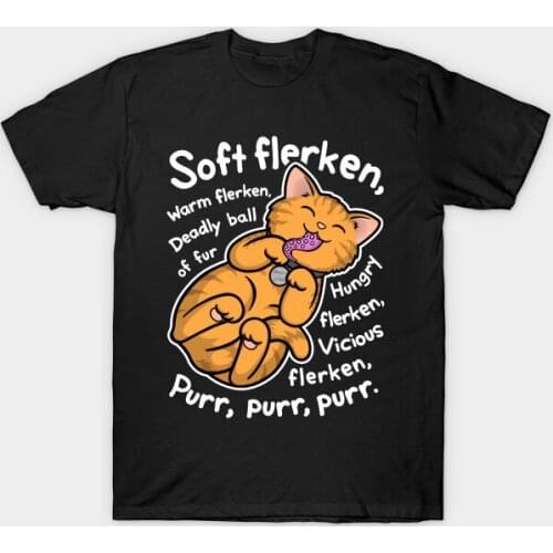 Soft Flerken Purr Purr Funny Geese Cats T-Shirt. Summer Cotton Short Sleeve O-Neck Mens T Shirt New S-3XL