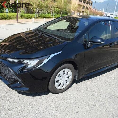 For Toyota Corolla 2019 2020 Hatchback ABS Chrome Car Front Head Light Lamp Cover Trim Headlight Eyebrow Strips Accessories