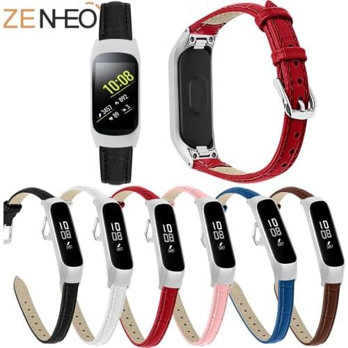 New Genuine leather strap For Samsung Galaxy Fit SM-R375 watch bands with replacement protection for Samsung watch fit-e band