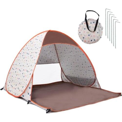 Pop-up Type Outdoor Camping Beach Tent Waterproof Anti UV Sun Shelter With 6 Pegs For 2 Persons Fishing Outdoor Accessories