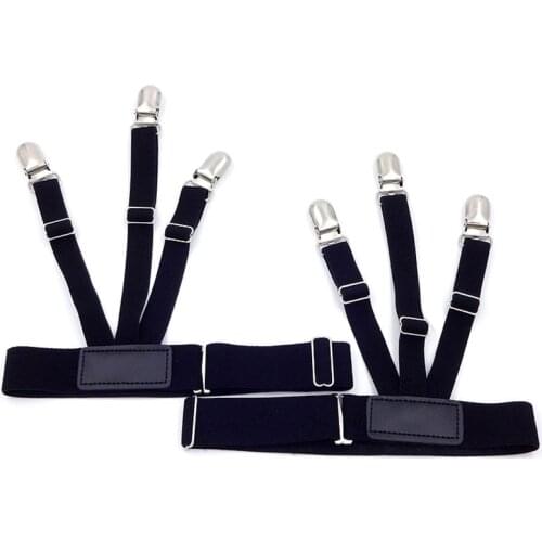 Mens Shirt Stays Holder Gentleman Leg Suspenders Shirt Braces Elastic Uniform Nylon Business Suspenders Shirt Garters For Men