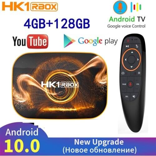 2020 HK1 RBOX RK3318 Smart TV Box Android 10.0 4GB 64G 128GB 4K Youtube Media player Google TV BOX Android TV Set top box 2G 16G