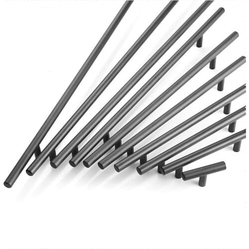 2" ~ 24'' Kitchen Door T Bar Straight Handle Knobs Cabinet Pull Diameter 10mm Stainless Steel Handles Furniture Hardware