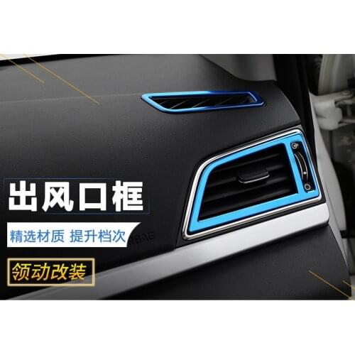 Car styling , stainless steel Car Air Vent cover trim Decoration frame Fit Fo Hyundai Elantra Avante 2017 2018 car accessories