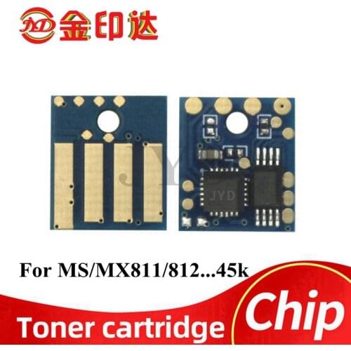 45K Full capacity MS811 MX711 universal toner chip reset for Lexmark MS812 MX711 MX810 MX811 MX812 522X 622X 524X 624X 525X 625X