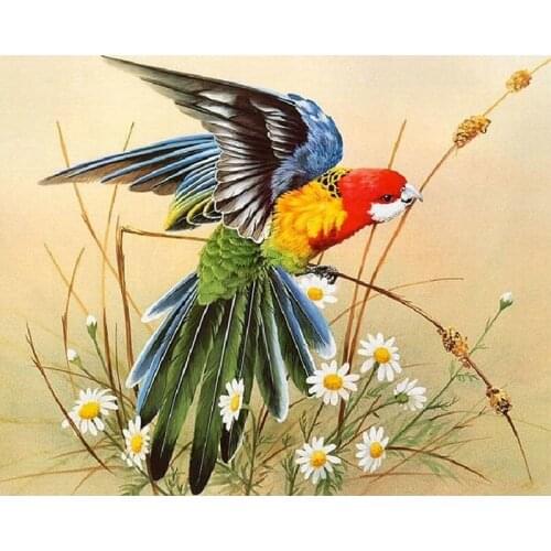 YIKEE diamond painting bird，cross stitch diamond,diamond mosaic paintings Y1006
