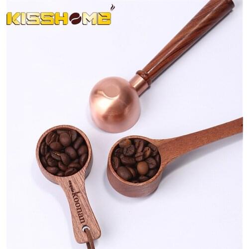 1Pcs Natural Wood Coffee beans Spoons Scoop For Coffee Tea Small Sugar Salt Flatware Wood Spoons Tools Kitchen Supplies