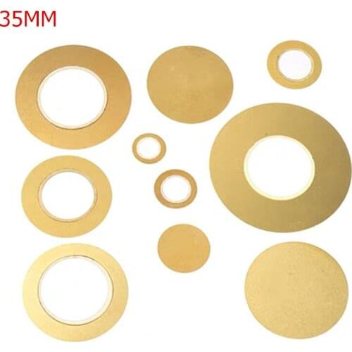 10 Pcs/Lot 35MM Piezoelectric Piezo Ceramic Wafer Plate Buzzer Loudspeaker Dia 35mm For Diy Piezo Ceramic
