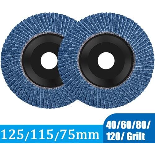 10PCS Professional Flap Discs 75 115 125 mm Sanding Discs 40-120 Grit Grinding Wheels for Angle Grinder Abrasive Tools