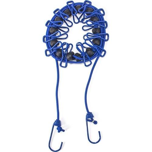 180cm Multifunction Portable Clothesline Clothes Line Rope With Clips For Outdoor Travel Camping with Clamp Clips Clothesline