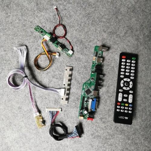 1920*1080 30Pin LVDS screen VGA AV USB 60Hz WLDE universal controller board kit Fit M240HTN01/M240HVN01/M240HVN02/M240HVN03