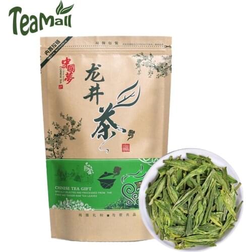2021 Luzhou Type Dragonwell Green Chinese Tea Dragon Well with Chestnut Fragrant 250g
