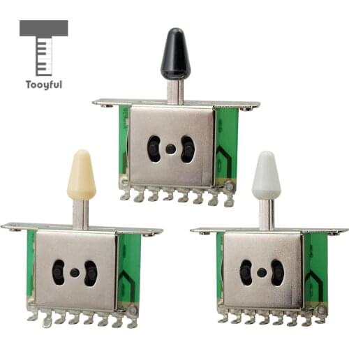Tooyful Tooyful Guitar 3 Way Pickup Selector Switch with Knob for Electric Guitar Parts Accessories