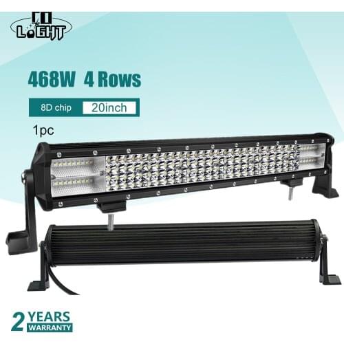 CO LIGHT Led Bar Offroad 20'' Additional Lights 468W Auto Light 8D Combo Car Led Straight for 4X4 Lada 2114 Uaz ATV SUV Tractor