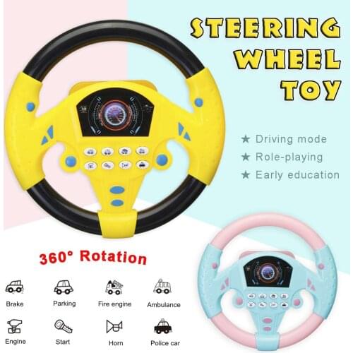 Electric Toy Musical Instruments for Kids Baby Steering Wheel Musical Developing Educational Toys