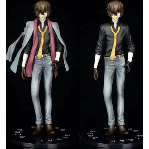 23cm Bungo Stray Dogs Anime Figure Dazai Osamu Action Figure 657# Dazai Osamu Figurine Collectible Model Doll Toys 1/8 Scale
