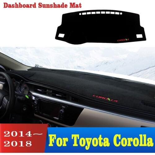 Car Dashboard Pad Instrument Platform Desk Cover Mats Carpets For Toyota Corolla 2014 2015 2016 2017 2018 Accessories