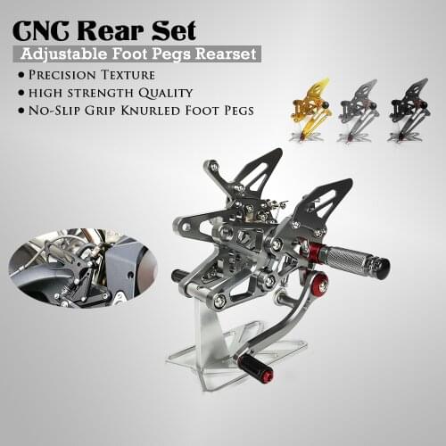 Motorcycle Accessories CNC Alu Footrest Rear Sets Adjustable Rearset Foot Pegs for BMW S1000RR S1000R S1000 R/RR 2009-2014