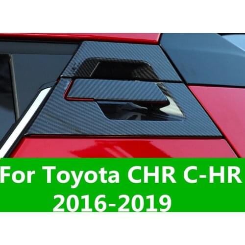 Car shape outside door handle cover door bowl frame trim sticker accessories door bowl For Toyota CHR C-HR 2016-2019