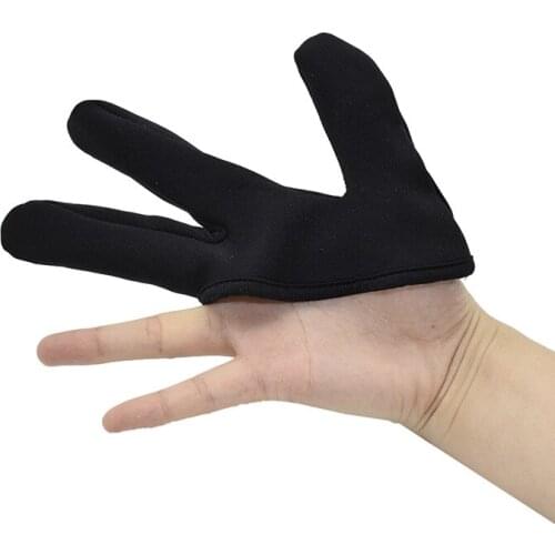 Barber Hairdressing Straightener 3 Finger Gloves Heat Resistant Salon Styling Tool Black Finger Glove Hairdresser Tools Glove