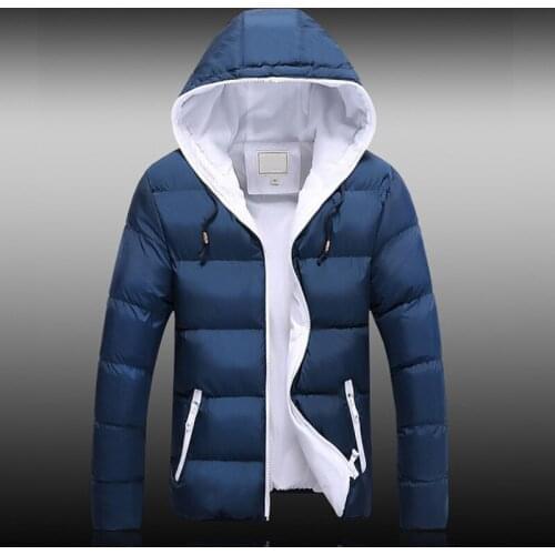 QSuper Autumn&Winter Men Jacket Hooded Slim Male Casual Coat Mens Brand Clothing Fashion Outerwear Male Coats